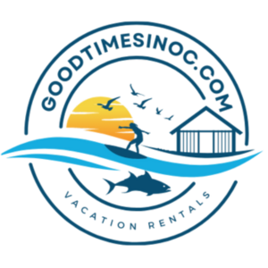 the logo for good time beach resort