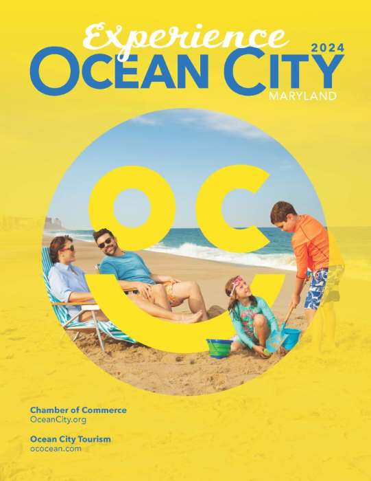 the cover of an ocean city magazine