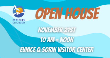 a poster for an open house event